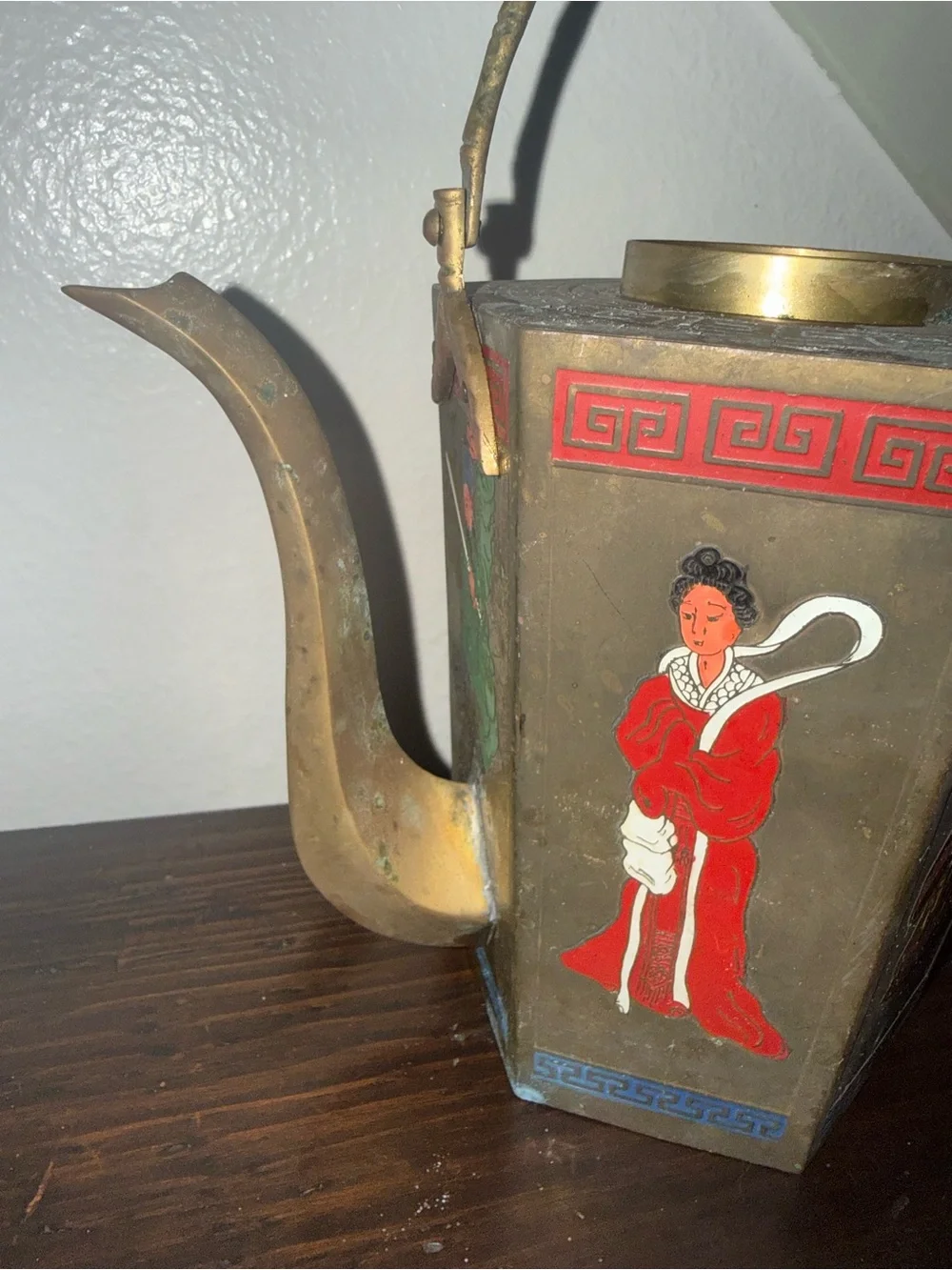 Vintage Chinese Brass Teapot